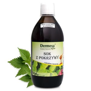 Sok z pokrzywy z miodem i żurawiną Dermesa